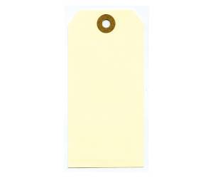 Etichette per spedizioni - in cartoncino - con foro - 120 x 57 mm - avana - conf. 1000 pezzi - Lebez - 80053 - 8007509057308 - DMwebShop - 1