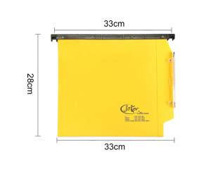 Cartella sospesa Joker - armadio - interasse 33 cm - fondo U 3 cm - 32,6 x 28 cm - giallo - conf. 25 pezzi - Bertesi - 414F Link 3-A5 - 8058983262016 - DMwebShop - 1