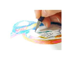 Roller gel Hybrid Dual Metallic punta 1 mm 5 colori assorititi - 12199 - 2