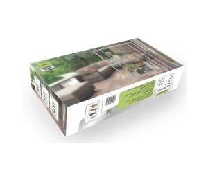 Kit scaffale Archimede Outdoor 4 ripiani 36 x 90 x 137 cm acciaio zincato - 10515 - 1