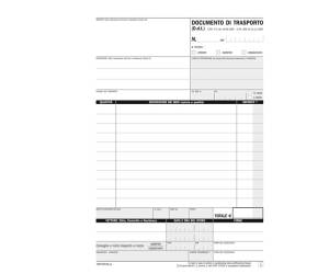 Blocco DDT 33,33,33 copie autoricopianti 21,5 x 14,8 cm - 11307 - 1