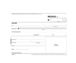 Blocco ricevute pagamento per attivita' sportive dilettantistiche - 50-50 copie autoricalcanti - 11,5 x 16,5 cm - Data Ufficio - DU162580000 - 8008842602736 - DMwebShop - 1