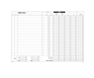 Blocco prima nota cassa-Iva con conto dare-avere - 50-50 copie autoricalcanti - 21,5 x 29,7 cm - Data Ufficio - DU16832C000 - 8008842585596 - DMwebShop - 1