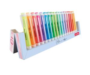 Evidenziatori Swing Cool Pastel punta a scalpello tratto 1,4 mm 18 colori assortiti - 12271 - 1