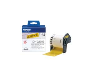 Nastro adesivo in pellicola nero giallo 62mm x 15,24mt DK - 22606,10789 - 1