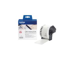 Rotolo nastro in carta non adesiva nero bianco 54 mm x 30,48 mt DK - N55224,10792 - 1