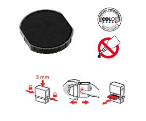 Tampone di ricambio E/R12 - nero - conf. 5 pezzi - Colop - E/R12N - 53119CNF02 - DMwebShop