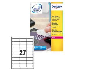 Etichette adesive L6114 in poliestere laser permanenti 63,5 x 29,6 mm bianco - 10606