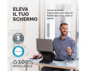 Supporto laptop Breyta nero - 14995 - 3