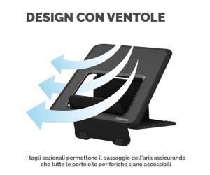 Supporto laptop Breyta nero - 14995 - 5