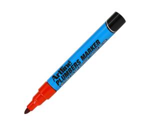 Marcatore permanente per elettricisti punta tonda 1,5 mm rosso - 14116 - 1