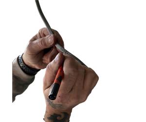 Marcatore permanente per elettricisti a doppia punta 0,4,1 mm arancione - 14282 - 3