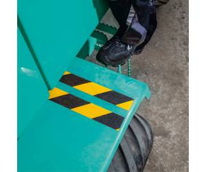 Nastro adesivo antiscivolo duraline grip 2,5 cm x 15 mt giallo nero - 13310 - 2