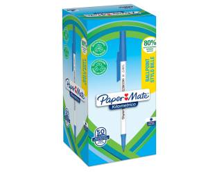 Penna sfera cappuccio Kilometrico Recycled punta 1 mm blu - 14429 - 1