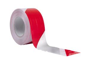Nastro segnaletico SIGNAL 70 mm x 100 mt bianco rosso riflettente - 13563 - 1