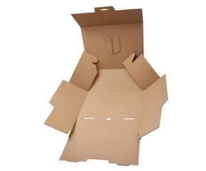 Scatola automontante per ecommerce pick e post L 40 x 27 x 17 cm giallo blu - 13804 - 2