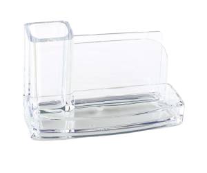 Portatutto da scrivania acrilico 20 x 12 x 10 cm trasparente - 12502 - 1