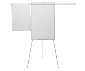 Lavagna portablocco Classic con cavalletto 100 x 68,5 cm bracci estensibili bianco - 13530 - 1