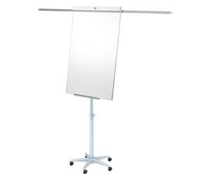 Lavagna portablocco Classic con ruote 100 x 70 cm bracci estensibili bianco - 13529 - 3