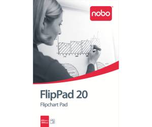 Blocco per lavagna - 20 fogli - 67,1 x 96,5 cm - bianco - Nobo - 1901631 - 5028252144629 - DMwebShop - 1