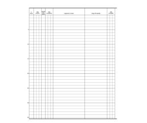 Registro persone alloggiate 31 x 24,5 cm 46 pagine - 14666 - 2