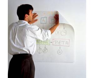 Blocco da parete Super Sticky 559RP 63,5 x 77,5 cm carta riciclata bianco 30 fogli - 13520 - 1