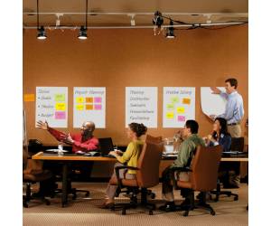 Blocco da parete Super Sticky 559RP 63,5 x 77,5 cm carta riciclata bianco 30 fogli - 13520 - 5