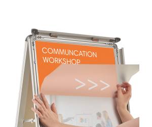 Cavalletto bifacciale A Frame cornici a scatto A1,84,1 x 59,4 cm - 13348 - 3