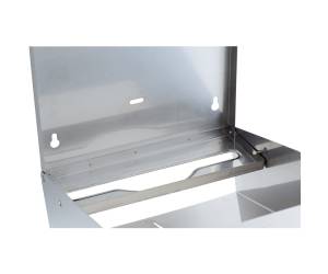 Distributore asciugamani piegati C Z Brinox 28x10,2x36,5 cm acciaio inox - 12905 - 1