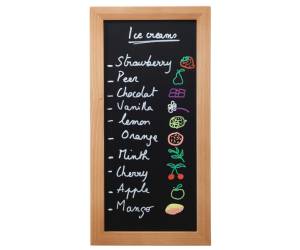 Lavagna Woody teak 20 x 40 cm Securit - 13483 - 1