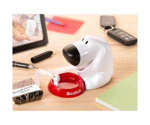 Dispenser Fido - 1 rotolo Magic 810 1,9 cm x 7,5 mt - incluso - bianco-nero - Scotch - 7100042621 - 4046719743193 - DMwebShop - 1