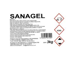 Detergente sanificante Sanagel Tanica da 3 kg - 12820 - 1