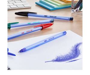 Penna a sfera con cappuccio Cristal Soft - punta 1,2 mm - rosso - conf. 50 pezzi - Bic - 9185201 - 3086123340640 - DMwebShop - 4