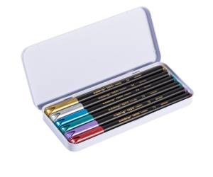 Pennarello 1200 punta fibra tonda 1 mm colori assortiti metallic astuccio metallo da 6 pezzi - 13571 - 1