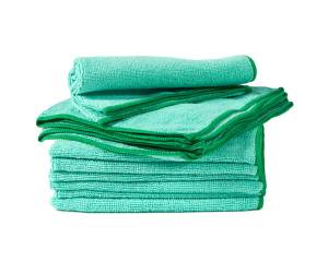 Panni microfibra Ultrega - 40 x 40 cm - verde - pack 10 pezzi - Perfetto - 26603 - 8052474266033 - DMwebShop - 2
