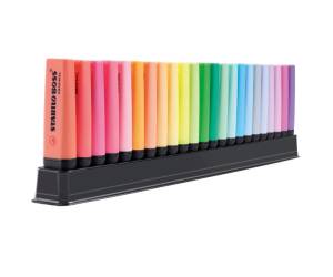 Evidenziatori Boss Original - colori assortiti fluo + pastel - deskset 23 pezzi - Stabilo - 7023-01-5-20 - 4006381577847 - DMwebShop - 1