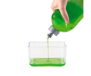 Dispenser detersivo stoviglie ProntoPiatti - con spugna abrasiva - 350 ml - Perfetto - 29118 - 8052474291189 - DMwebShop - 2