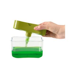 Dispenser detersivo stoviglie ProntoPiatti - con spugna abrasiva - 350 ml - Perfetto - 29118 - 8052474291189 - DMwebShop - 3