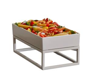 Stand buffet GN 1/3 - 32,5 x 17,6 x 16 cm - metallo - bianco - Leone - T0581.Y - 8024112017895 - DMwebShop - 1