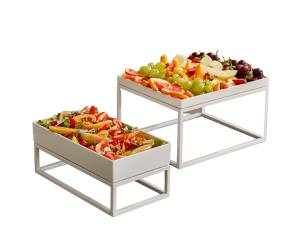 Stand buffet GN 1,2,32,5 x 26,5 x 16 cm metallo bianco - 17918 - 1