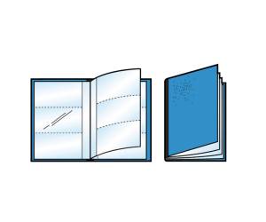 Porta scontrini e banconote Asso PS - 21 x 29,7 cm - blu - Sei Rota - 57000007 - 8004972029948 - DMwebShop - 1