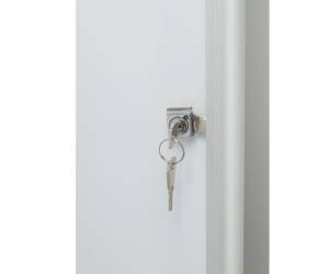 Bacheca per interni ultrapiatta fondo in metallo magnetico bianco 4 fogli - A4,16409 - 2