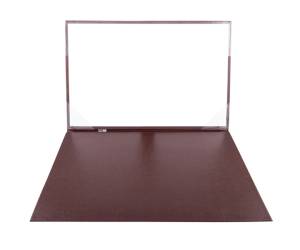 Sottomani doppio in similpelle - marrone scuro - 48 x 32 cm - City Time - 2190-M - 8002787219059 - DMwebShop - 1