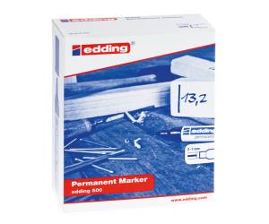 Marcatore permanente 500 punta scalpello da 2 a 7 mm rosso - 15790 - 1