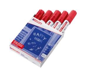 Marcatore a gesso liquido 4090 punta scalpello da 4 a 15 mm rosso - 15753 - 1