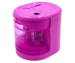 Temperamatite elettrico con contenitore - 2 fori - colori assortiti - Lebez - 4306 - 8007509043066 - DMwebShop - 5