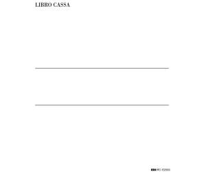 Libro cassa - 31 x 24,5 cm - 100 fogli - Edipro - E2593 - 8023328259303 - DMwebShop - 1