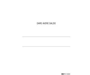 Registro dare-avere-saldo - 24 x 17 cm - 100 fogli - Edipro - E2689 - 8023328268909 - DMwebShop - 1