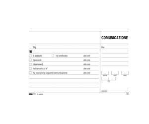 Blocco comunicazioni telefoniche 50,50 fogli autoautoricalcanti 9,9 x 17 cm - 16611 - 1