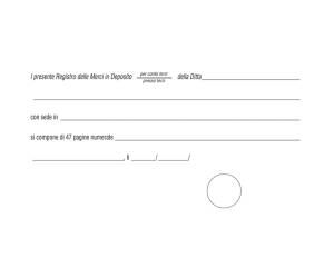 Registro merci in deposito 31 x 24,5 cm 50 fogli - 15912 - 2